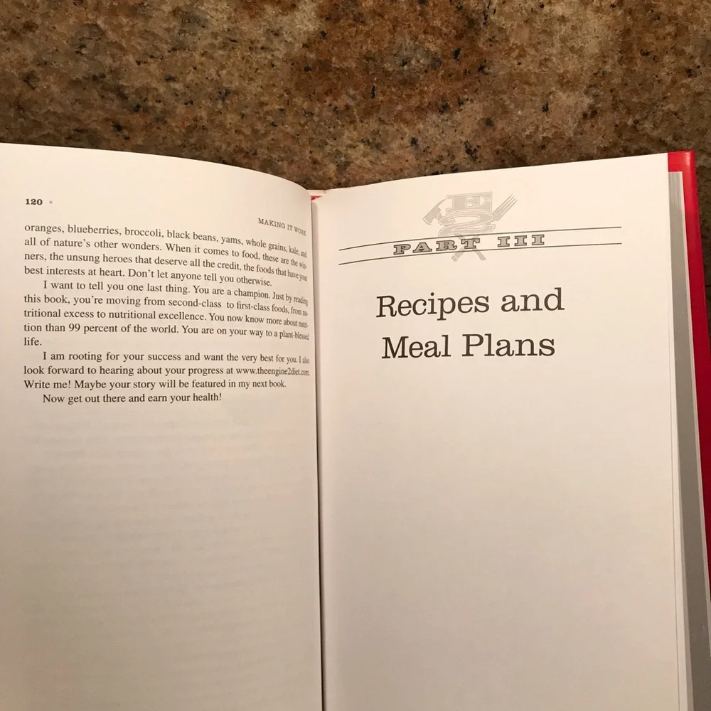 The Engine 2 Diet by Rip Esselstyn Hardcover Book Plant Based Healthy Eating
